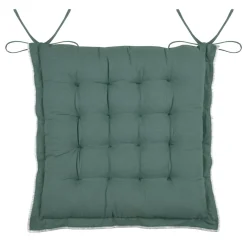 Coussin de chaise carré coton (38 x 38 cm) Helios Vert