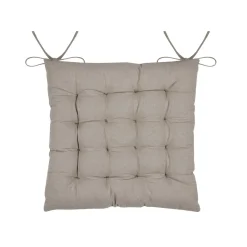 Coussin de chaise carré coton (38 x 38 cm) Hemera Ecru