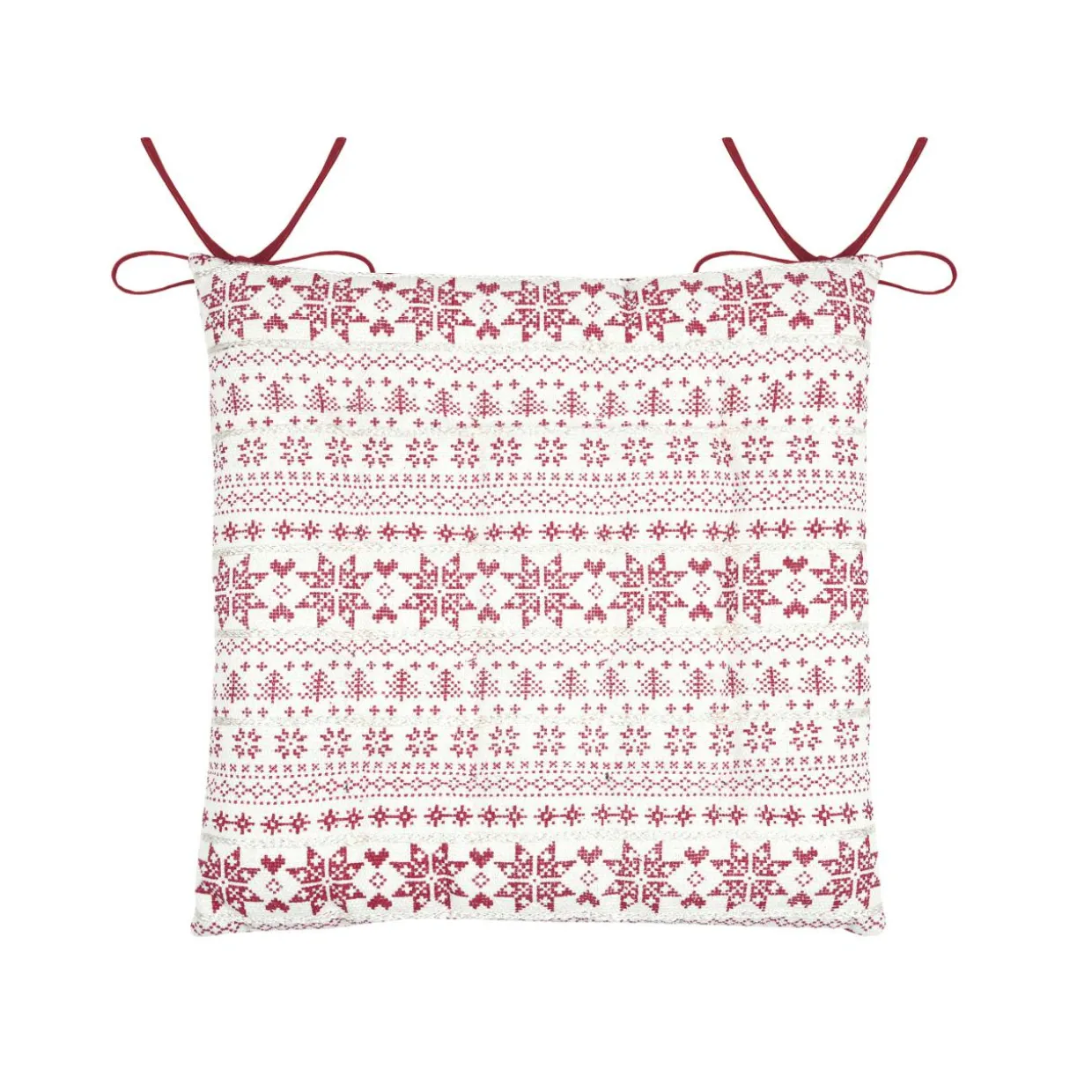 Coussin de chaise carré coton (38 x 38 cm) Valgenis Ecru