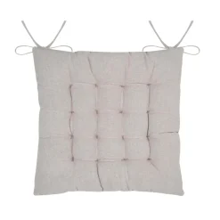 Coussin de chaise carré coton (38 x 38 cm) Tilda Gris