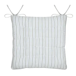 Coussin de chaise carré coton (38 x 38 cm) Joséphine Gris