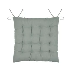 Coussin de chaise carré coton (38 x 38 cm) Yuki Vert jade