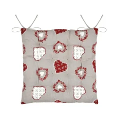 Coussin de chaise carré coton (40 x 40 cm) Ornon Taupe