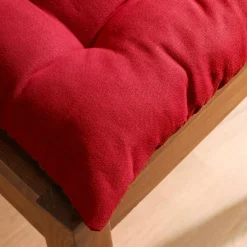 Coussin de chaise carré coton (40 x 40 cm) Pixel Rouge
