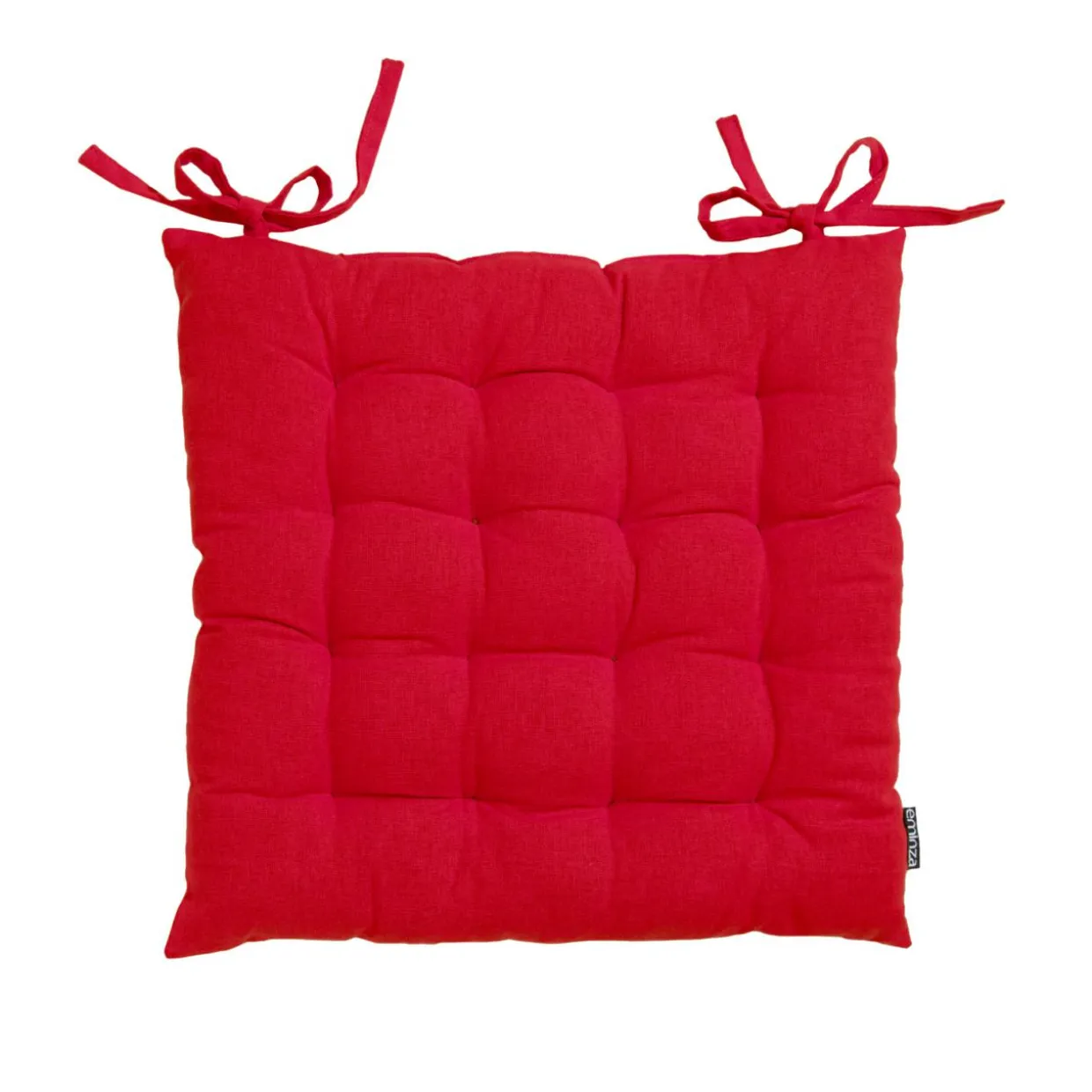 Coussin de chaise carré coton (40 x 40 cm) Pixel Rouge