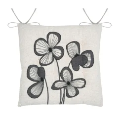 Coussin de chaise carré coton (38 x 38 cm) Tilda Ecru