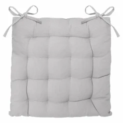 Coussin de chaise carré Datara Gris clair