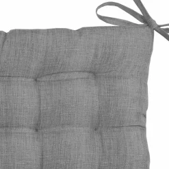 Coussin de chaise carré 16 points (40 x 40 cm) Béa Anthracite