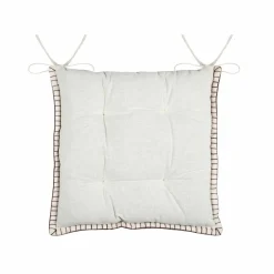 Coussin de chaise carré velours (38 x 38 cm) Landry Taupe