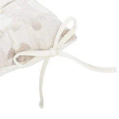 Coussin de chaise carré velours (38 x 38 cm) Luna Ecru