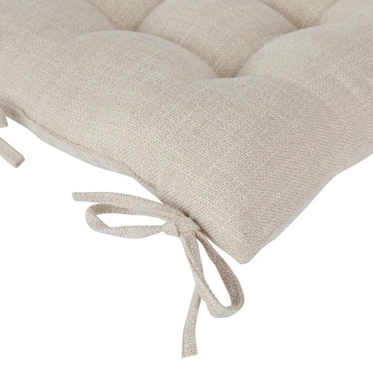 Coussin de chaise carré (38 x 38 cm) Clem Beige lin