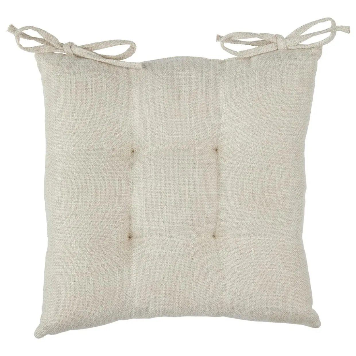 Coussin de chaise carré (38 x 38 cm) Clem Beige lin