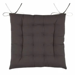 Coussin de chaise carré (40 x 40 cm) Duo Gris anthracite