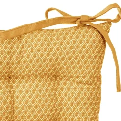 Coussin de chaise carré (38 x 38 cm) Otto Jaune ocre