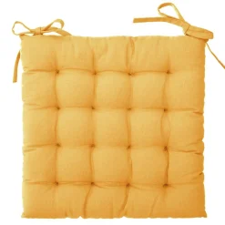 Coussin de chaise carré (38 x 38 cm) Otto Jaune ocre