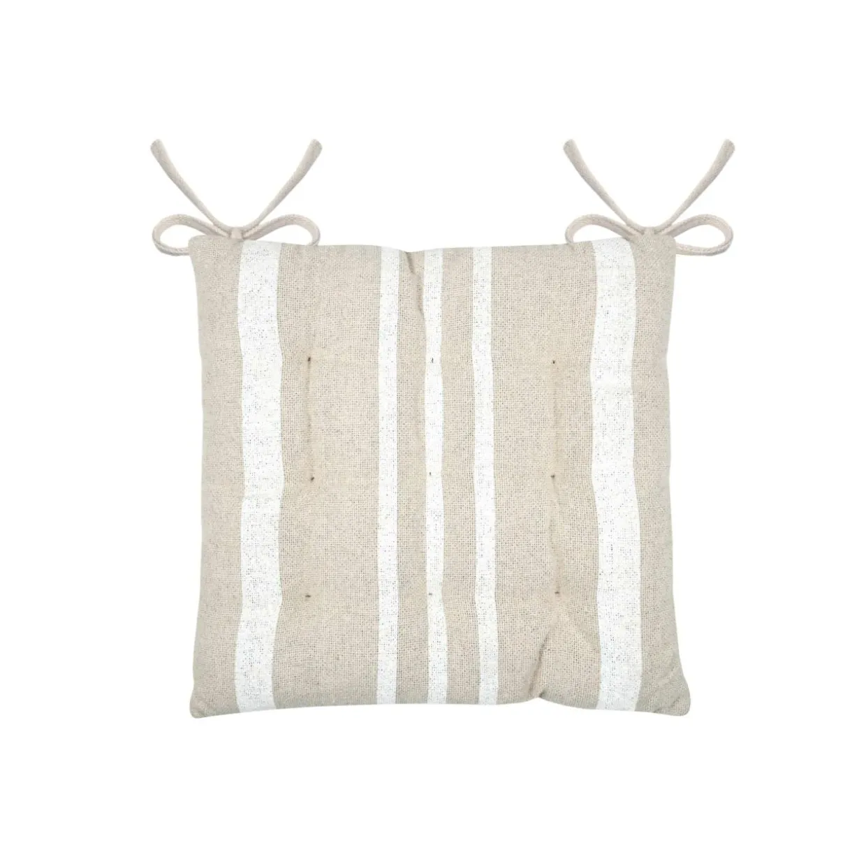 Coussin de chaise extérieur carré (38 x 38 cm) Nautira Ecru