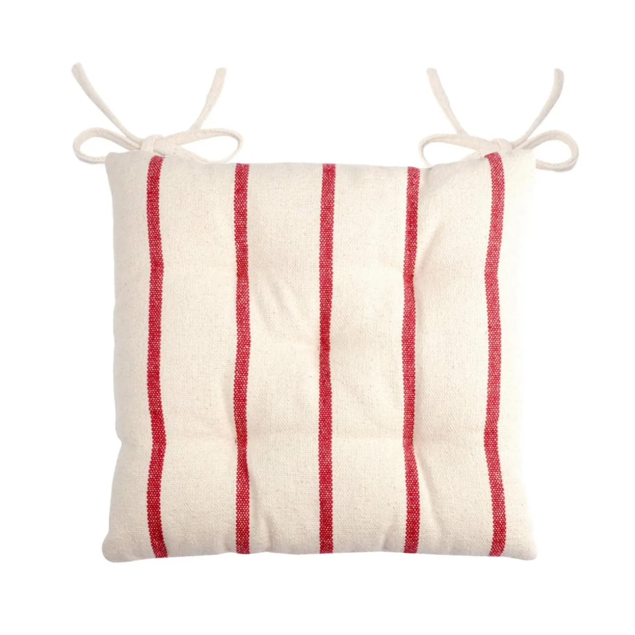 Coussin de chaise extérieur toile de coton (40 x 40 cm) Ocealys Rouge
