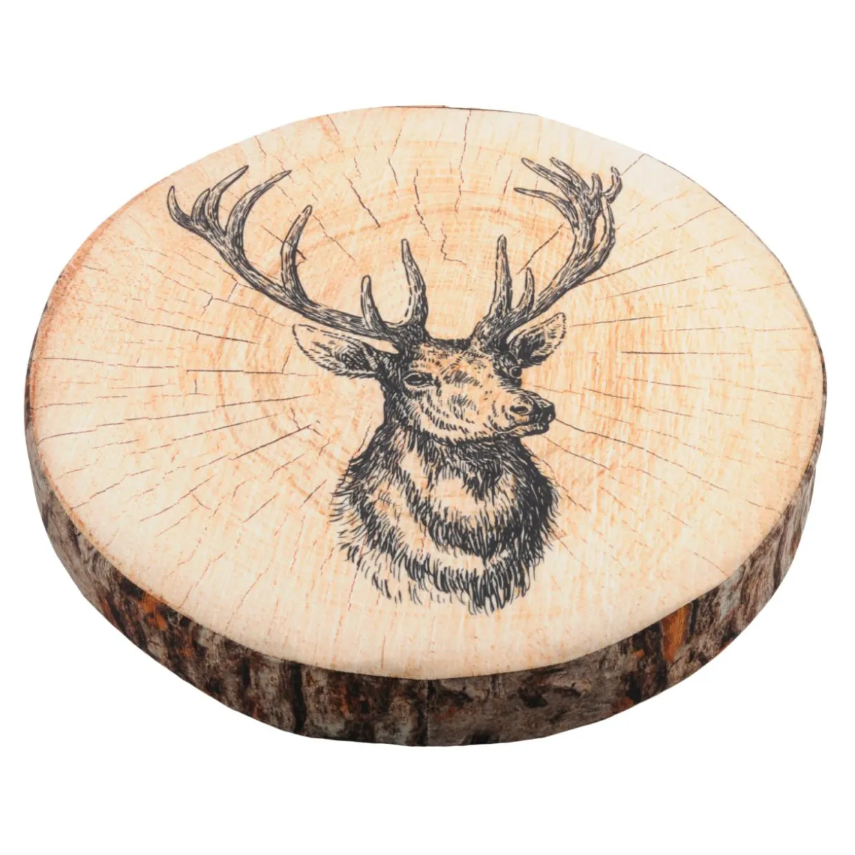 Coussin de chaise rond (38 cm) Gruffy Marron