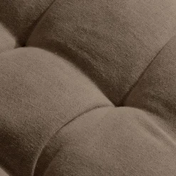 Coussin de chaise rond coton (40 cm) Pixel Taupe