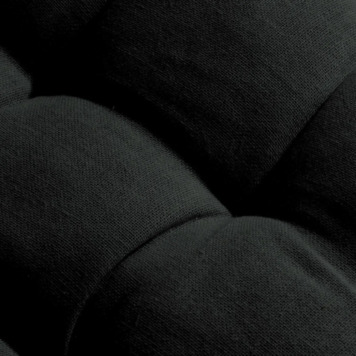 Coussin de chaise rond coton (40 cm) Pixel Noir