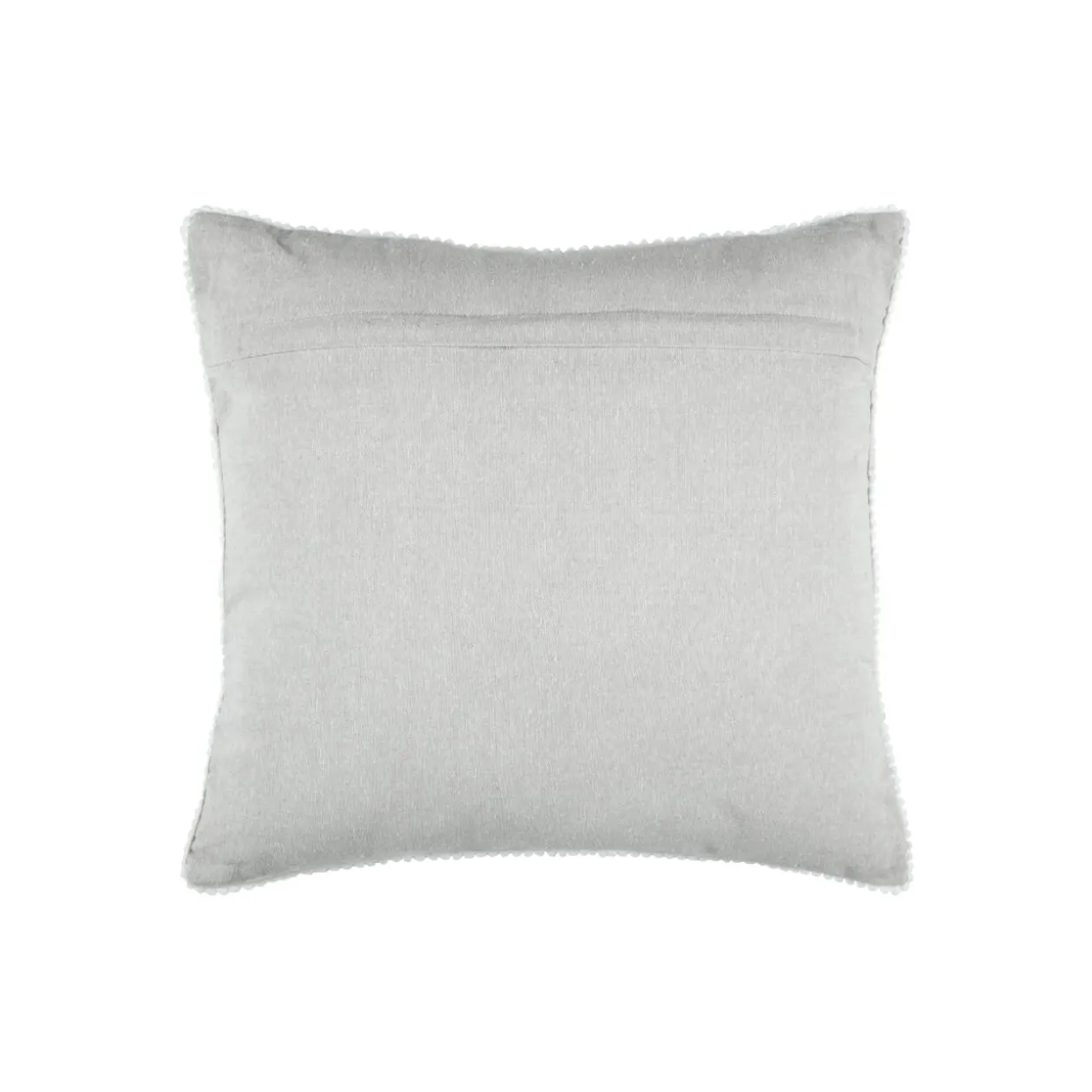 Coussin de Noël brodé (45 x 45 cm) Vœux Merry Christmas Naturel