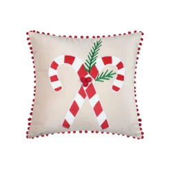 Coussin de Noël carré velours (45 x 45 cm) Lucien Rouge