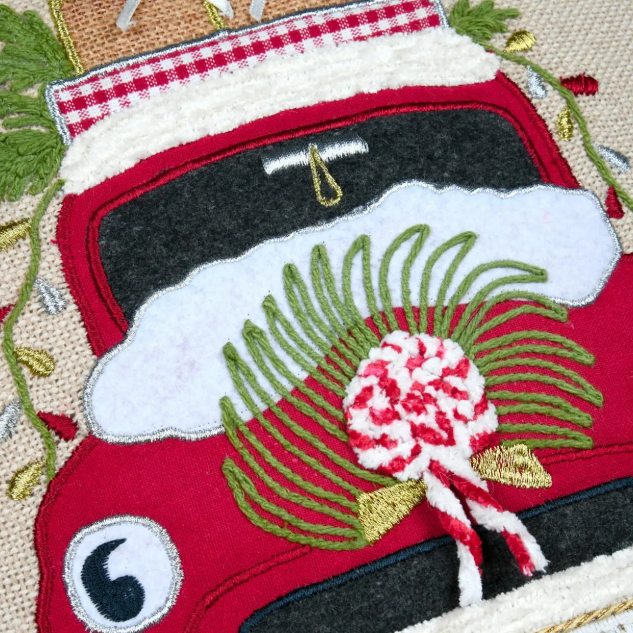 Coussin de Noël carré (45 x 45 cm) Gifted Écru