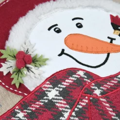 Coussin de Noël coton et laine (45 x 45 cm) Winty Rouge