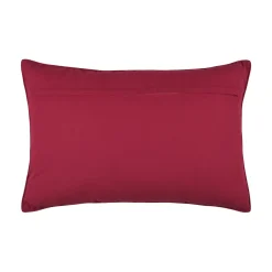Coussin de Noël rectangulaire coton (40 x 60 cm) Réveillon Locomotive Taupe