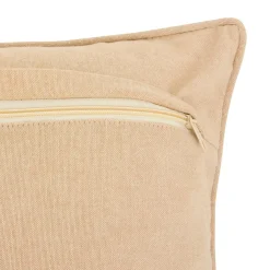 Coussin de Noël rectangulaire (59 x 39 cm) Voiture du Père Noël Rouge et beige