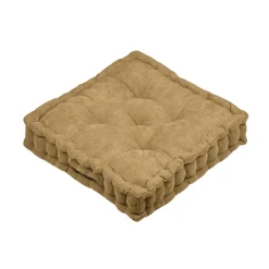Coussin de sol carré velours (45 x 45 cm) Dandy Camel