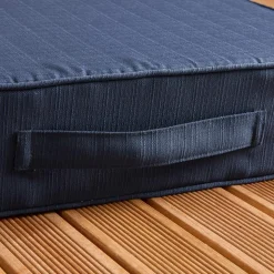 Coussin de sol extérieur déhoussable (45 x 45 cm) Sunset Bleu nuit