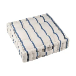 Coussin de sol extérieur toile de coton (45 x 45 cm) Ocealys Bleu marine
