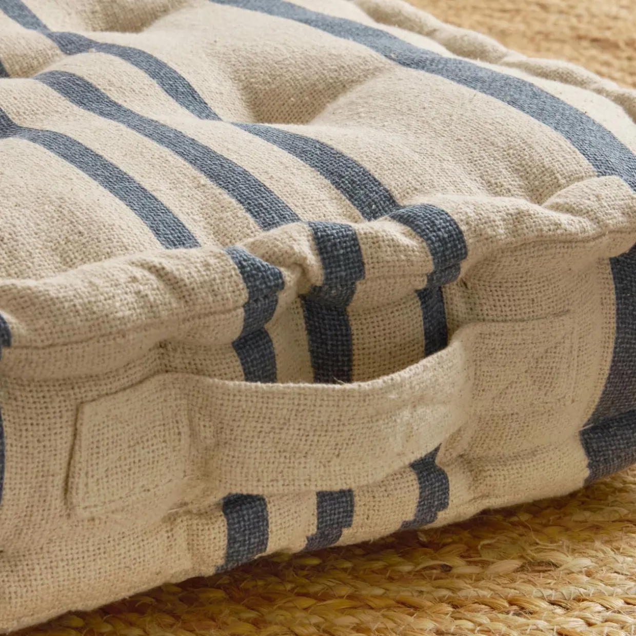 Coussin de sol extérieur (45 x H10 cm) Nautira Bleu marine