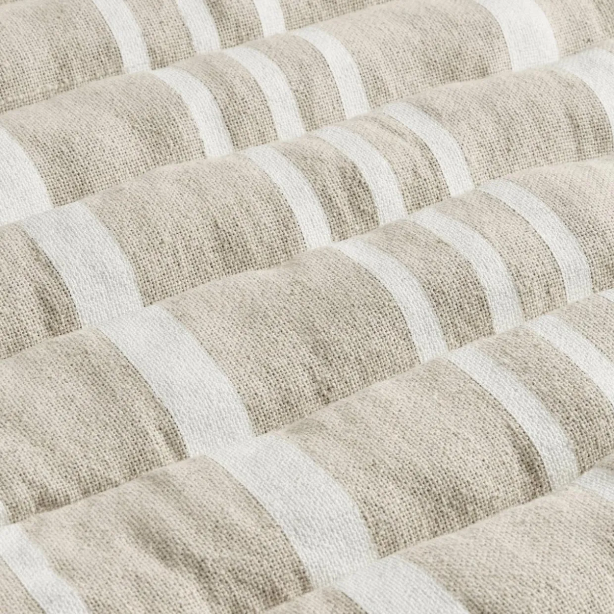 Coussin de transat enroulable (180 x 60 cm) Nautira Ecru