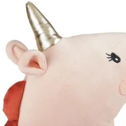 Coussin enfant (35 cm) Licorne Rose