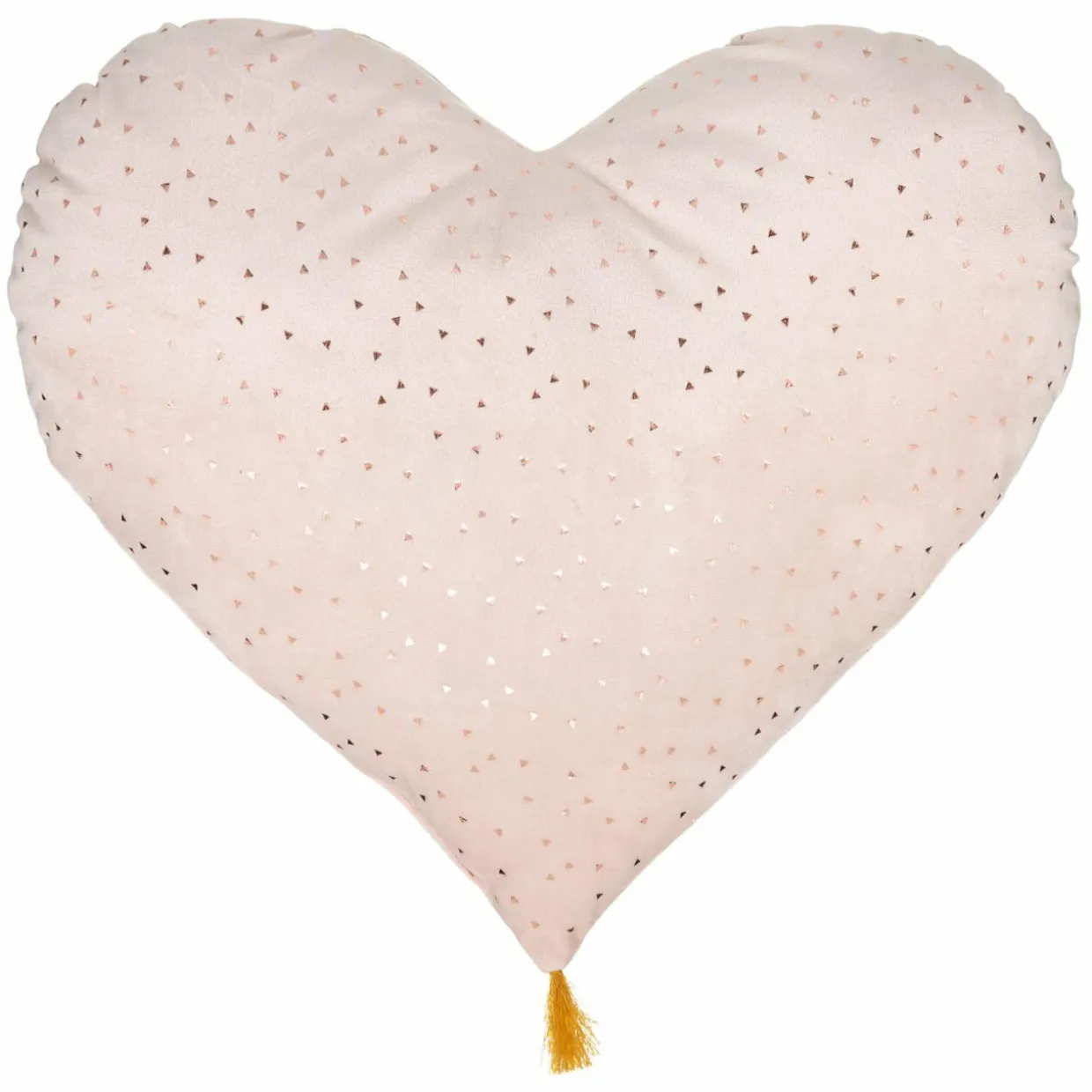 Coussin enfant cœur (40 x 45 cm) Polie Rose