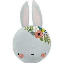 Coussin enfant Lapin (30 cm) Jardinage Blanc