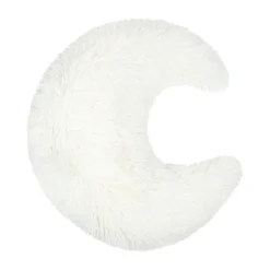 Coussin enfant lune fausse fourrure (45 x 45 cm) Ferdinand Ecru
