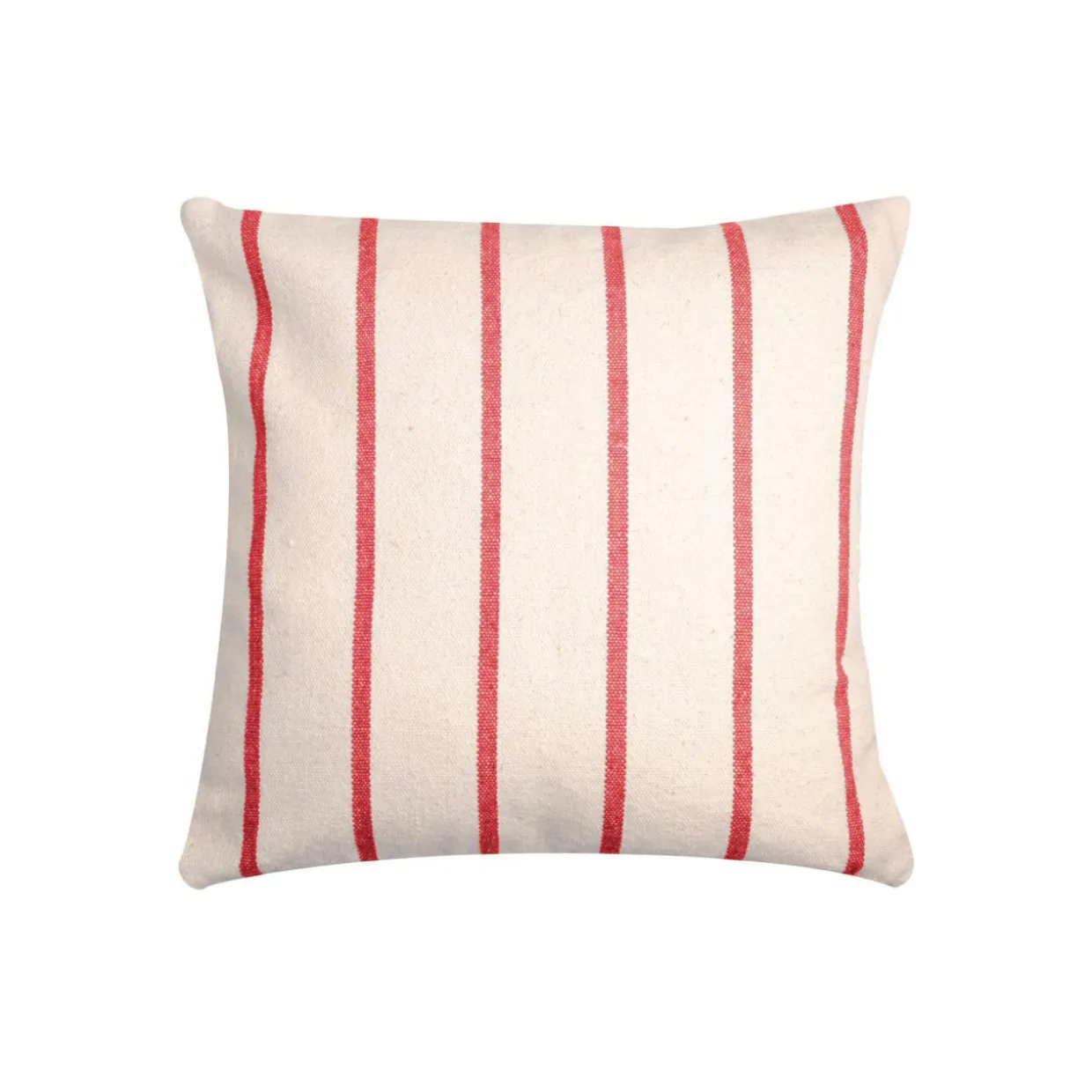 Coussin extérieur carré toile de coton (50 x 50 cm) Ocealys Rouge