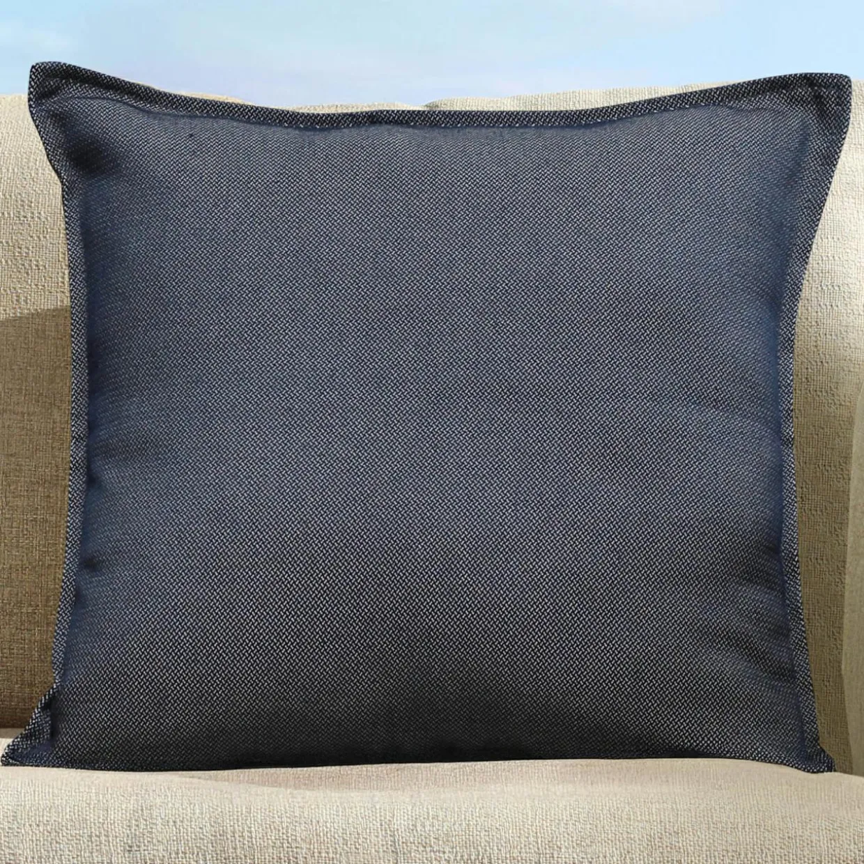 Coussin extérieur carré (45 x 45 cm) Boraé Bleu marine