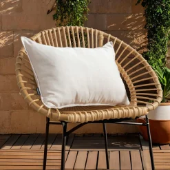 Coussin extérieur rectangulaire (40 x 60 cm) Sunset Ecru