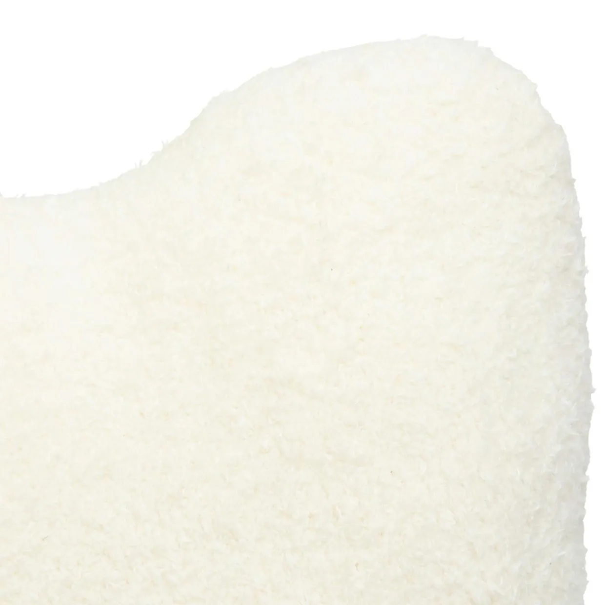 Coussin rectangulaire bouclette (35 x 48 cm) Bliss Blanc