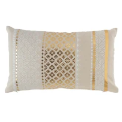 Coussin rectangulaire coton (30 x 50 cm) Gaya Or