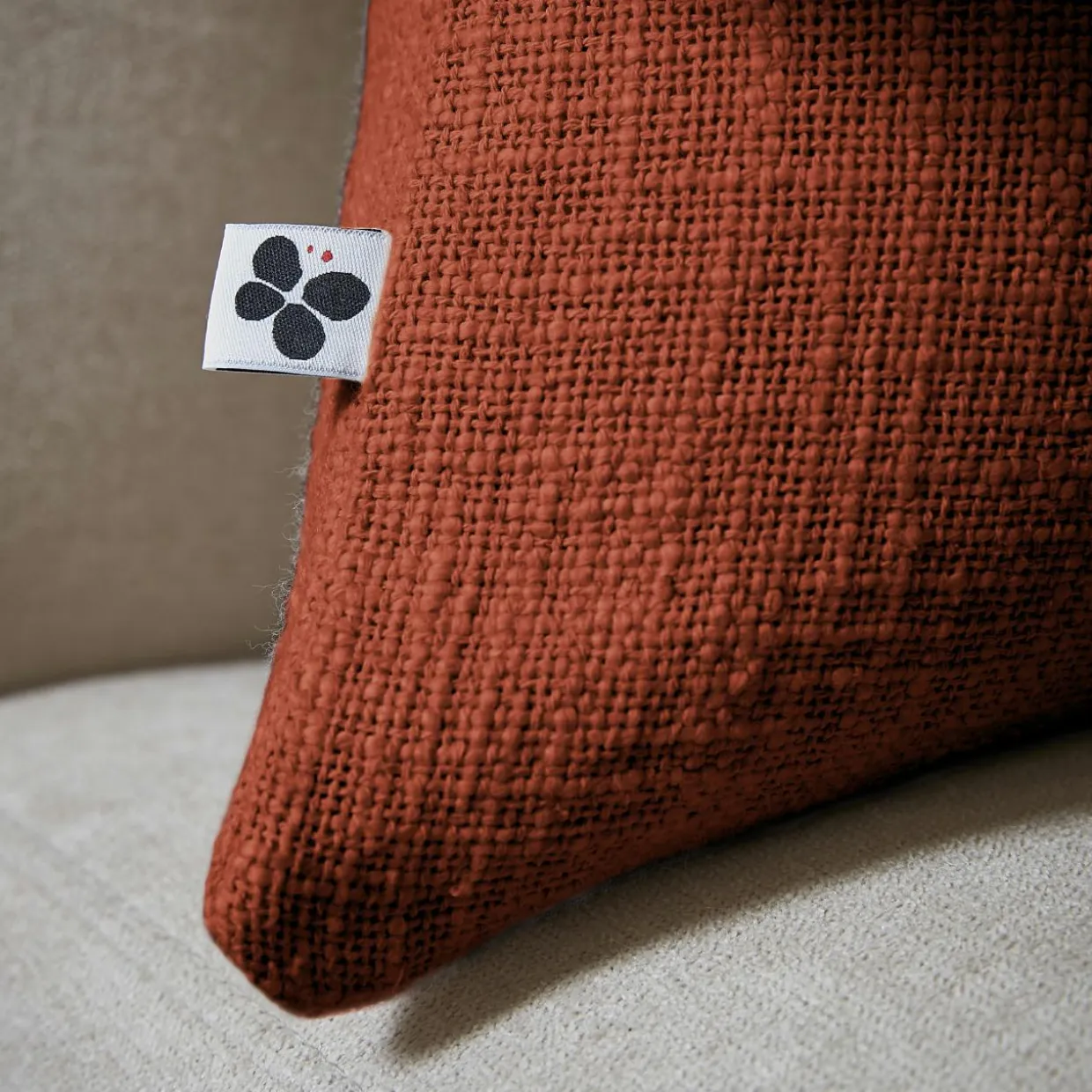 Coussin rectangulaire coton (40 x 60 cm) Sixtine Terracotta