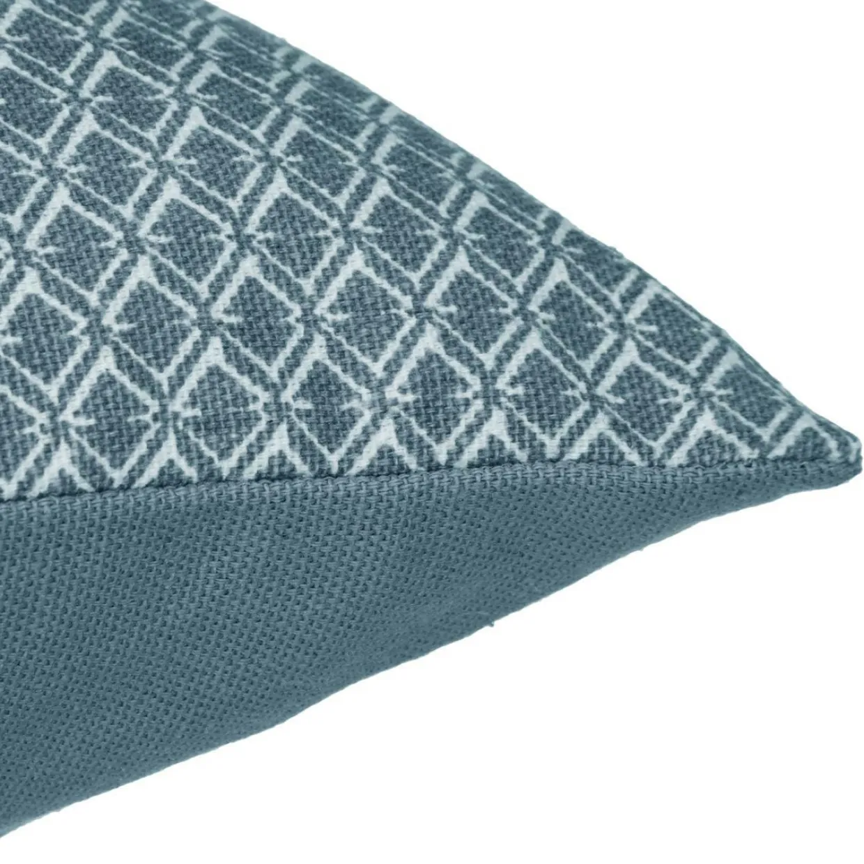 Coussin rectangulaire coton (30 x 50 cm) Otto Bleu canard