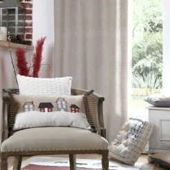 Coussin rectangulaire coton (30 x 50 cm) Cornouailles Beige