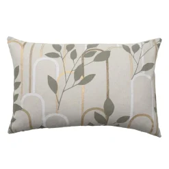 Coussin rectangulaire coton (40 x 60 cm) Roseris Gris