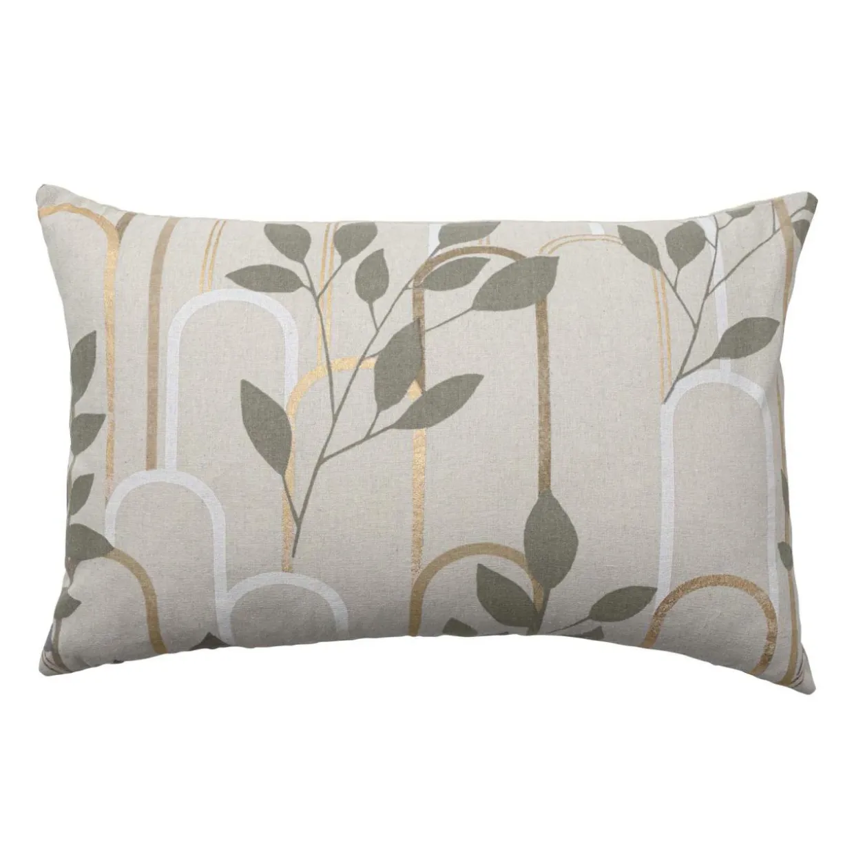 Coussin rectangulaire coton (40 x 60 cm) Roseris Gris