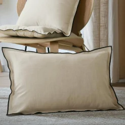 Coussin rectangulaire coton (40 x 60 cm) Helios Ecru